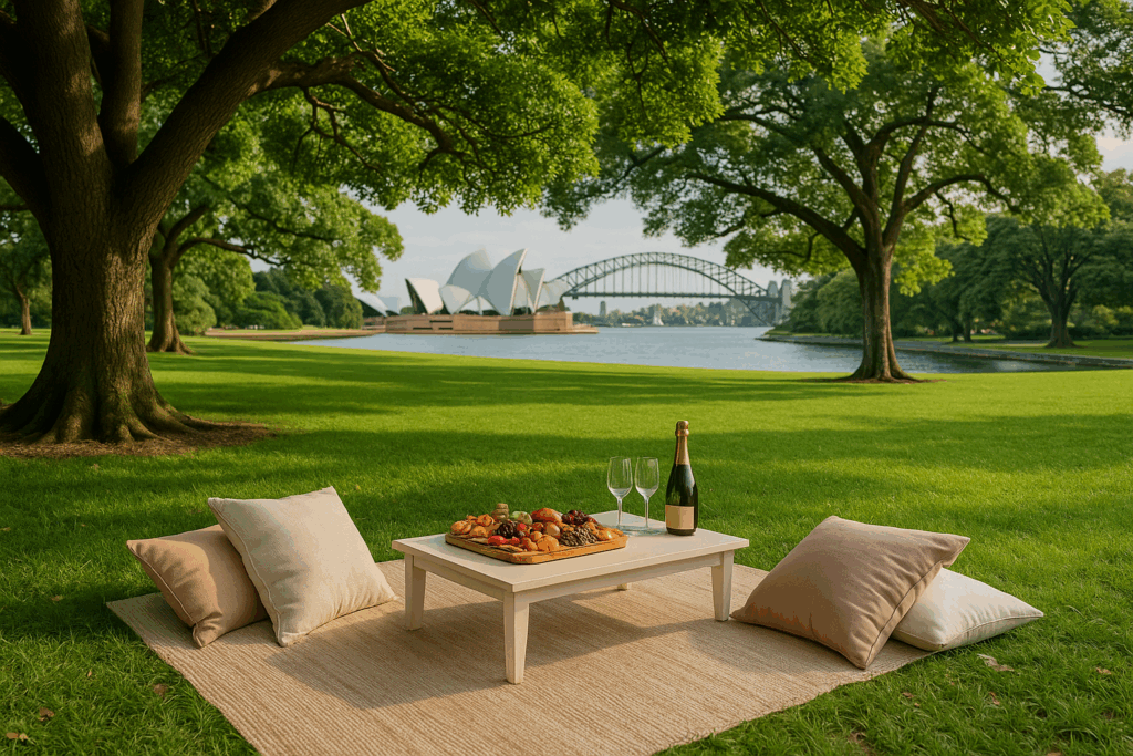 Picnicking at Royal Botanic Gardens